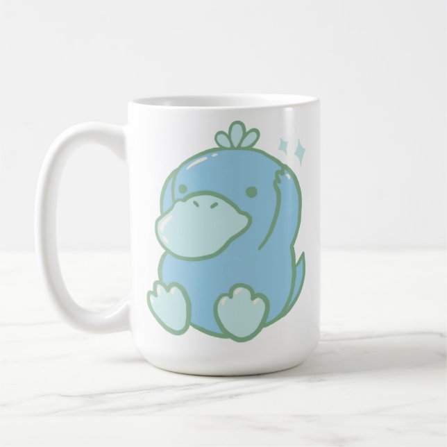 Caneca De Café Mão Bonita Desenhada Psyduck Coffee Mug (Esquerda)