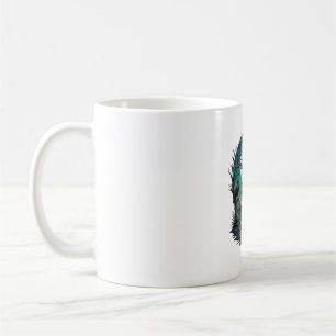Caneca De Café Mão de Zumbi Mors Chave de Esqueleto Lápide Corvos
