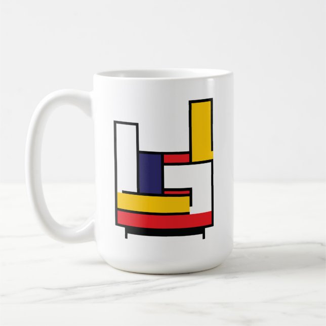 Caneca De Café Mão do Rock Mondrian (Esquerda)