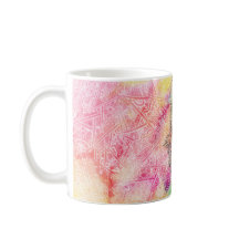 Mão do símbolo Fatima amulet Henna floral