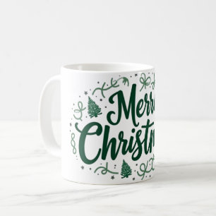 Caneca De Café Mão Feliz de Natal - Maçã Que Lança Mug