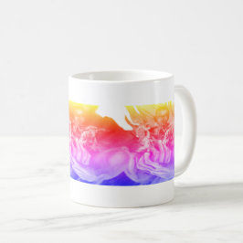 Caneca de café mãos azuis mente quieta