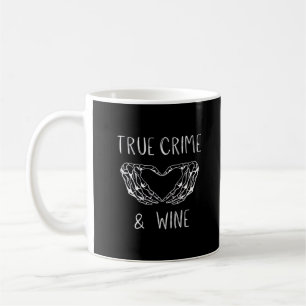Caneca De Café Mãos De Esqueleto Do Crime E Do Vinho