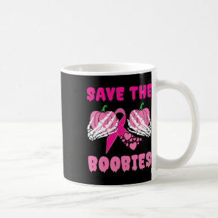 Caneca De Café Mãos De Esqueleto Salvem Os Canceres De Mama Ies
