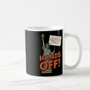 Caneca De Café Mãos De Protesto April 5 Anti Trump Statu De L