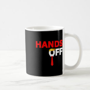 Caneca De Café Mãos Fora do Protesto Político Anti-Tarifa Trump P