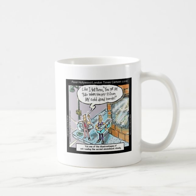 Caneca De Café Mãos Limpa Frias C/Armas Presentes e Camisetas Div (Direita)