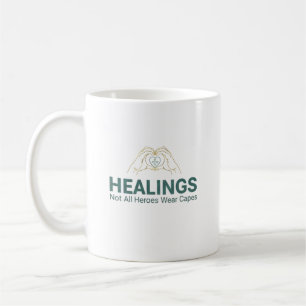 Caneca De Café Mãos que Curam Nem Todos os Heróis Usam Capas
