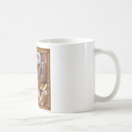 Caneca De Café Mãos que fazem a música. Faça a felicidade (Brown)