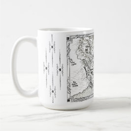 Caneca De Café Map Mug da Península Magia