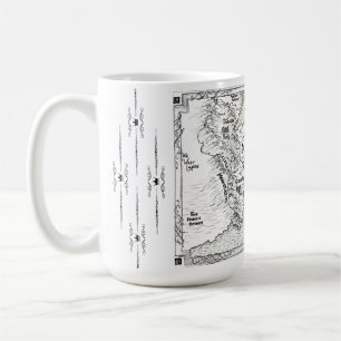 Caneca De Café Map Mug da Península Magia