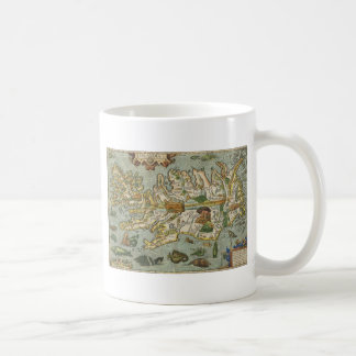 Caneca De Café Mapa 1590 de Islândia