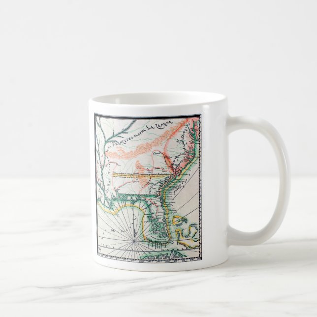 Caneca De Café Mapa: America do Norte, 1742 (Direita)