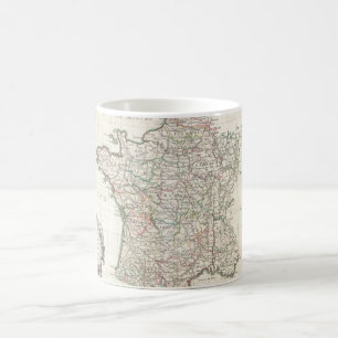 Caneca De Café Mapa Antigo da França (1771)