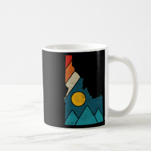 Caneca De Café Mapa Antigo do Estado de Idaho Montanhas Caminhant
