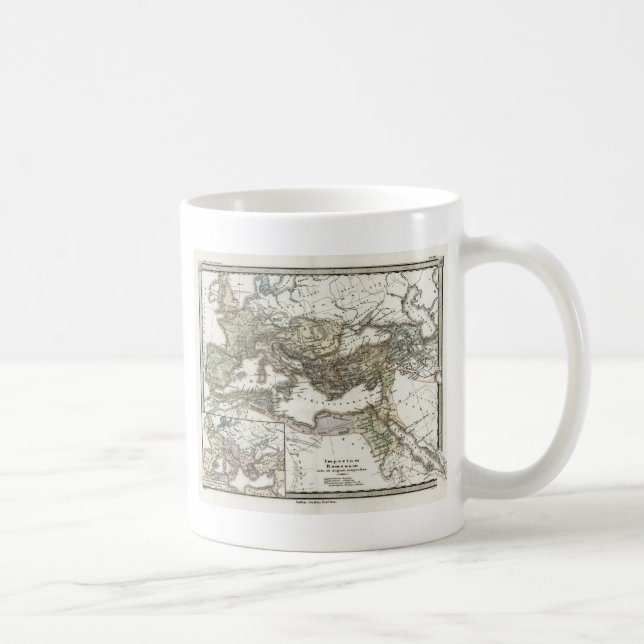 Caneca De Café Mapa antigo do império romano (Direita)