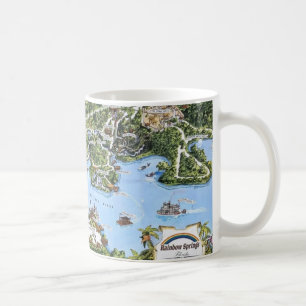 Caneca De Café Mapa Antigo Rainbow Springs Flórida