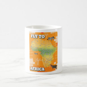 Caneca De Café Mapa da África