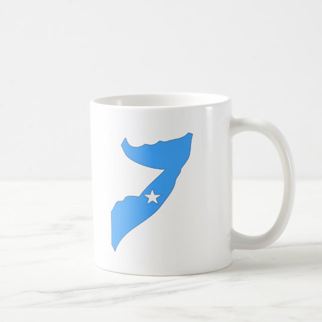 Caneca De Café Mapa da bandeira de Somália (Direita)