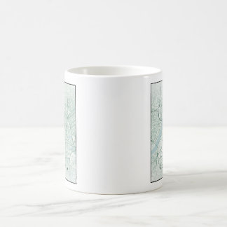 Caneca De Café Mapa da Cidade de Kolkata na Índia Design Minimali