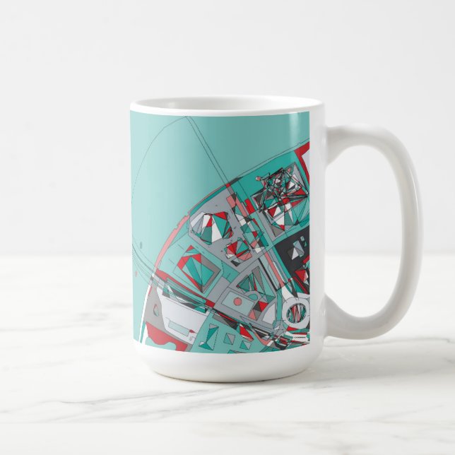 Caneca De Café Mapa da estrutura da cidade de Londres (Direita)