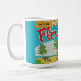 Caneca De Café Mapa da Flórida