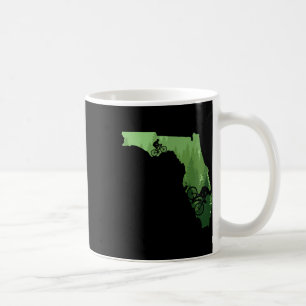 Caneca De Café Mapa Da Flórida Montanhismo Ciclista Mtb Ciclismo