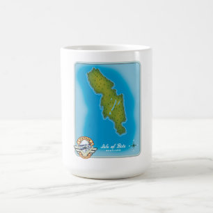 Caneca De Café Mapa da ilha de Bute