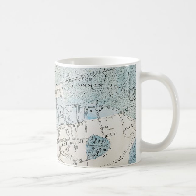 Caneca De Café Mapa da Nova Iorque, 1728 (Direita)