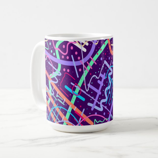 Caneca De Café Mapa das Estrelas (Frente Esquerda)