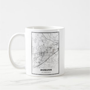 Caneca De Café Mapa de Auburn