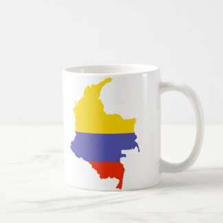 Caneca De Café Mapa de Colômbia