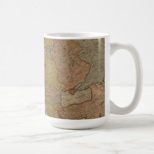 Caneca De Café Mapa de Europa 1700