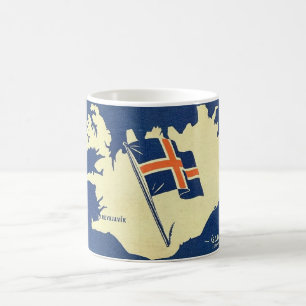 Caneca De Café Mapa de IceLand Mug