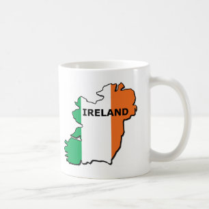 Caneca De Café Mapa de Ireland