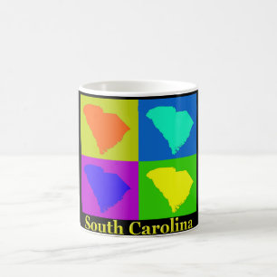 Caneca De Café Mapa de South Carolina