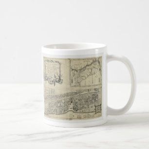 Caneca De Café Mapa de St Augustine Florida (1764)