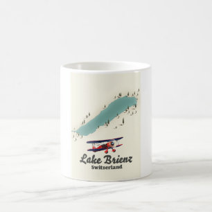 Caneca De Café Mapa de Suiças do Lago Brienz