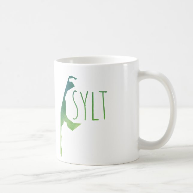 Caneca De Café Mapa de Sylt (Direita)