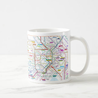 Caneca De Café Mapa de Tokyo