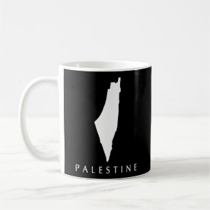 Caneca De Café Mapa do Amor na Palestina
