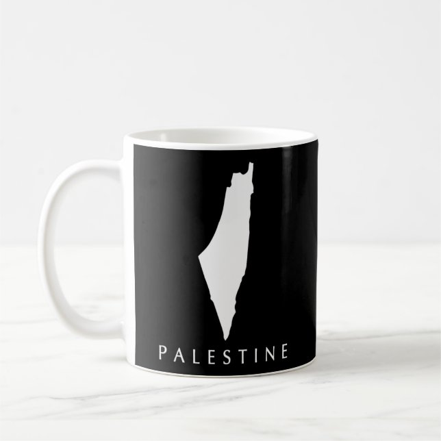 Caneca De Café Mapa do Amor na Palestina (Esquerda)