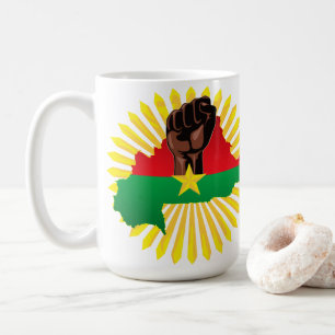Caneca De Café Mapa do Burkina Faso, Bandeira e Resistência à Rev
