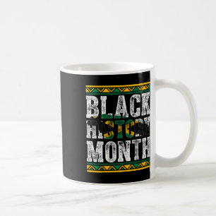 Caneca De Café Mapa do Mês da História Negra da Jamaica Bandeira