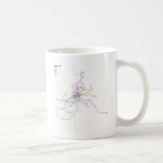 Caneca De Café Mapa do metro de Madrid (espanha)