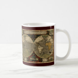 Caneca De Café Mapa do mundo antigo