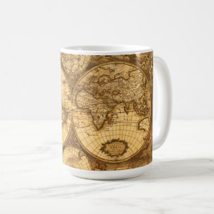 Caneca De Café Mapa do mundo antigo