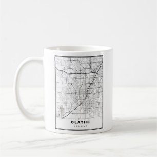 Caneca De Café Mapa do Olathe