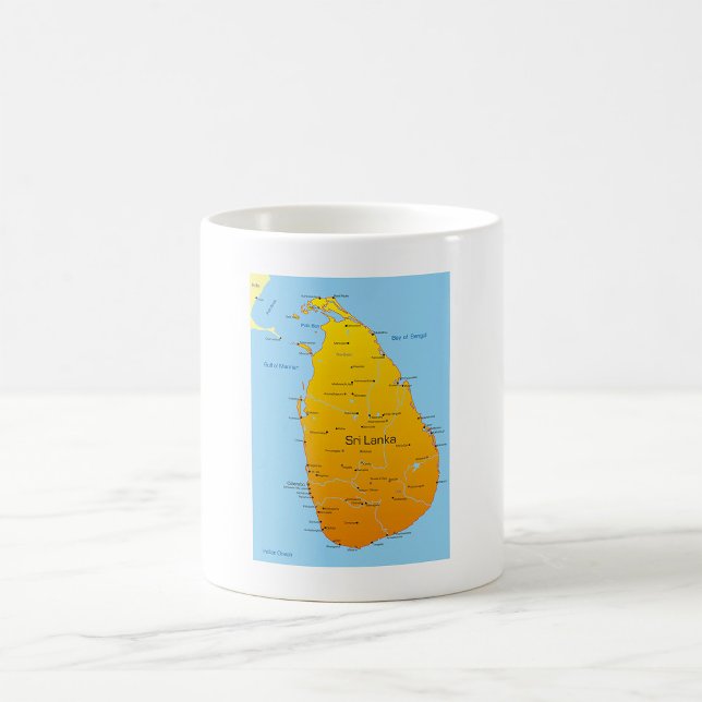 Caneca De Café Mapa do Sri Lanka (Criador carregado)