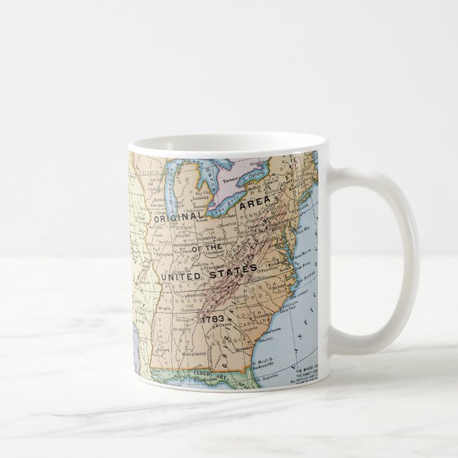 Caneca De Café Mapa: E.U. Expansão, 1905 (Direita)